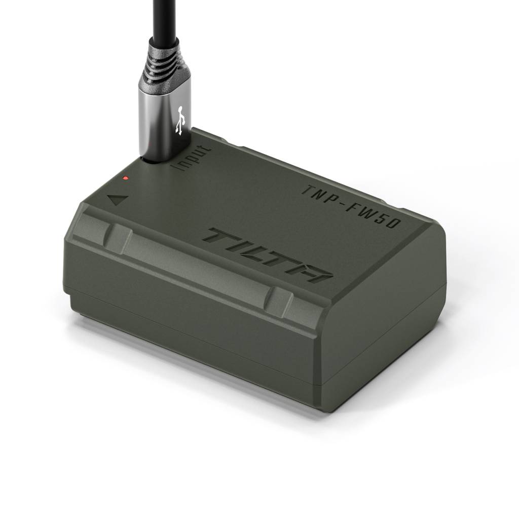 Tilta NP-FW50 Batterij met USB-C Input (980mAh) - Groen - Afbeelding 2