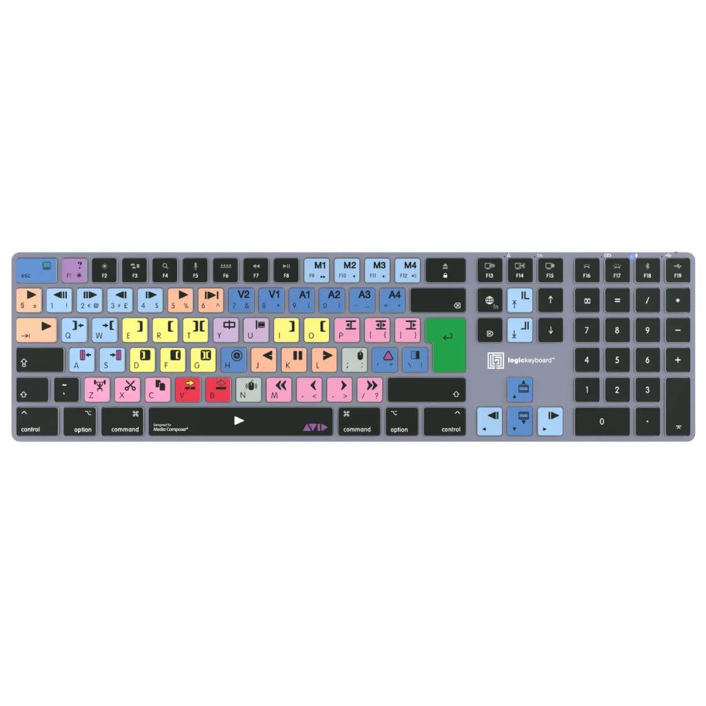 Titan Avid Media Composer Keyboard LKB-MCOM4-TM-UK
