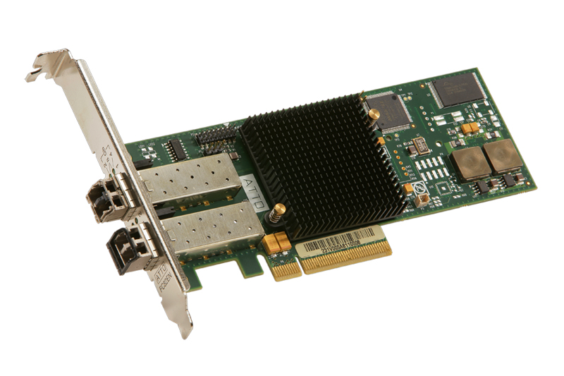 ATTO 8Gb FC 2Ch. PCIe x8 2.0 HBA SFP LC interface