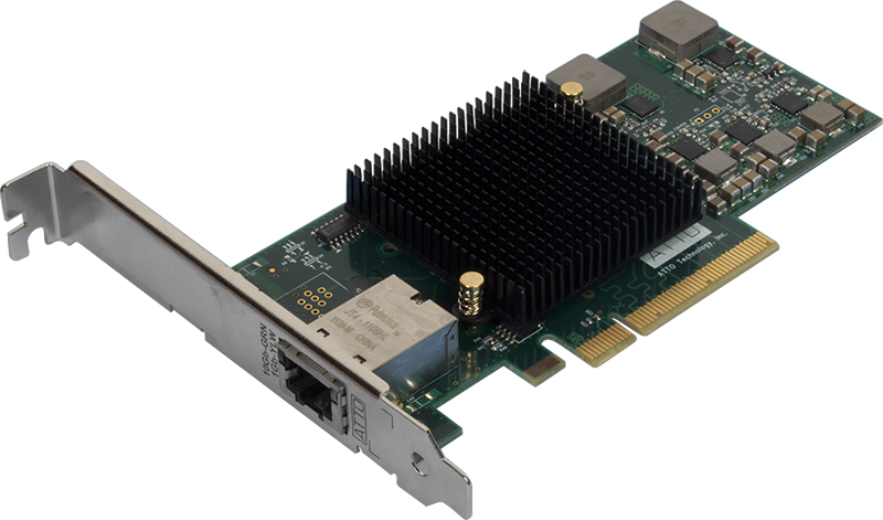 ATTO FastFrame Single Channel x8 PCIe 10Gb Ethernet NIC Low