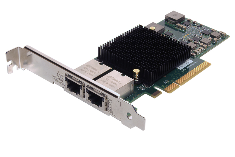 ATTO FastFrame Dual Channel x8 PCIe 10Gb Ethernet NIC Low Pr