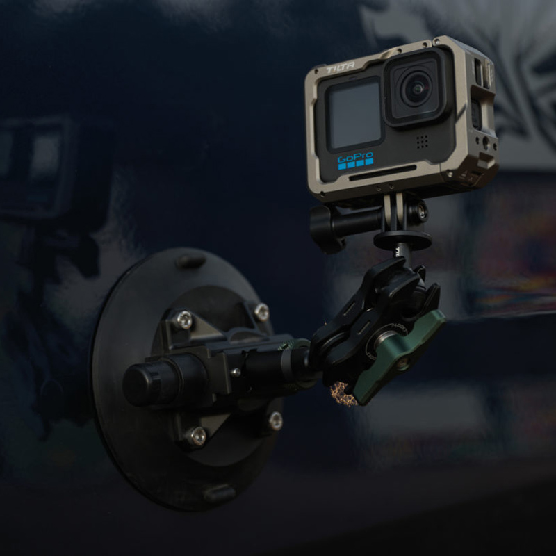 Tilta Mounting Bracket for Universal Suction Cup 4.5 inch - (TA-USC-45-MB) - In action 3