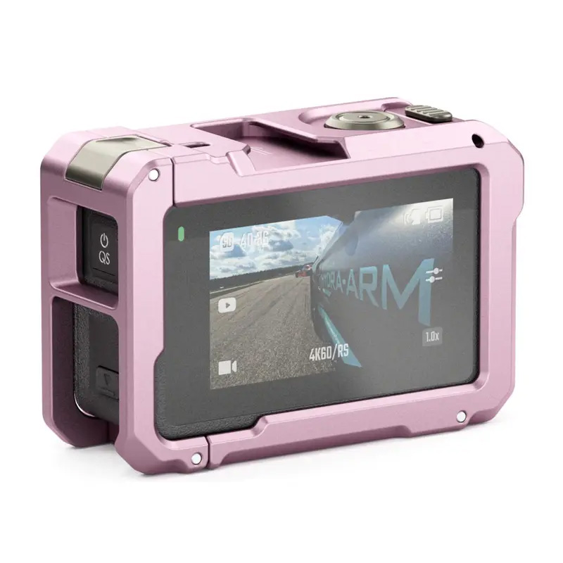 Tilta Full Camera Cage for DJI Osmo Action 3 - Pink (TA-T40-FCC-P) Back