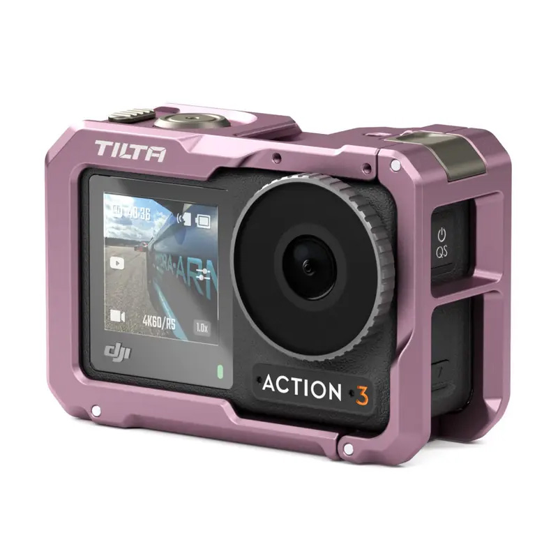 Tilta Full Camera Cage for DJI Osmo Action 3 - Pink (TA-T40-FCC-P)