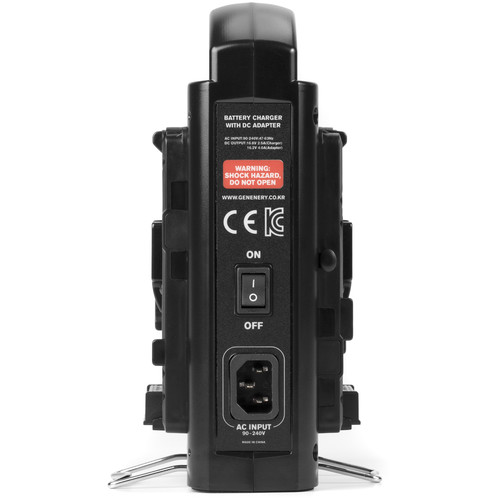 GEN ENERGY 2-Channel V-Mount Lithium-Ion Battery Charger
