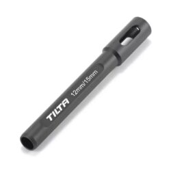 Tilta 15mm to 12mm DJI Rod Adapter – Black (TA-15R-12R-B)
