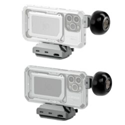 The Khronos Circular Wooden Handle is a lightweight, well crafted, and seamless addition to your iPhone Khronos system/rig.