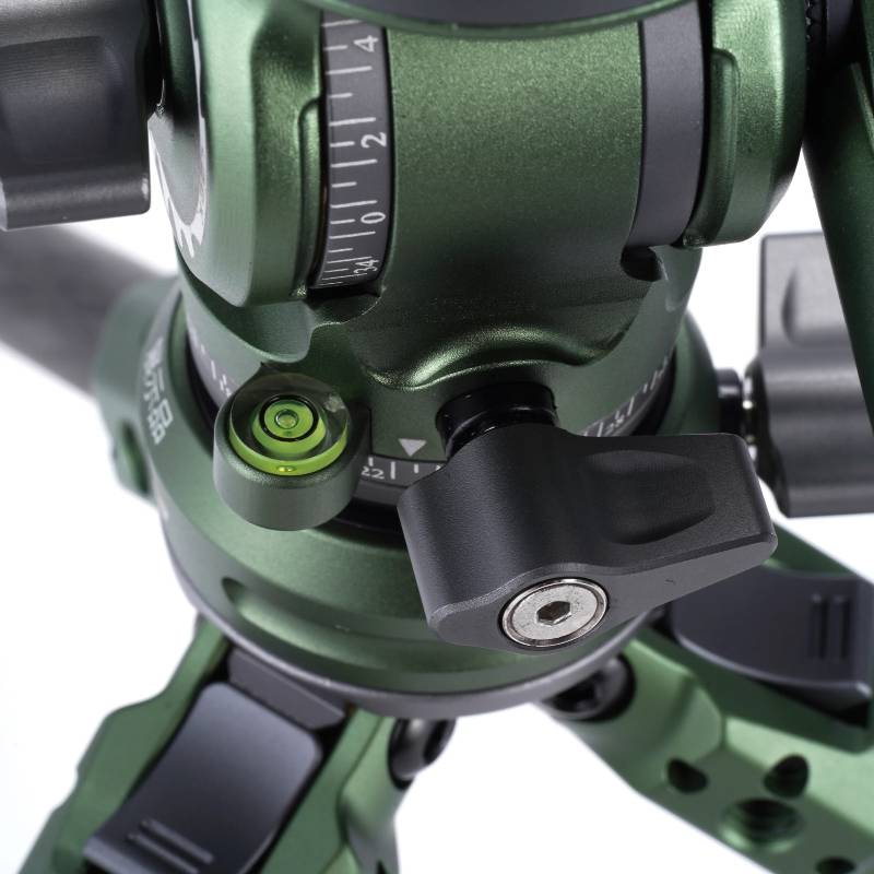 TILTA Table Top Video Tripod with Fluid Head and Carbon Legs - Forest Green (TT-VT03-FB-FG)