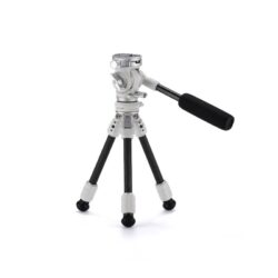 TILTA Table Top Video Tripod with Fluid Head and Carbon Legs - Snow White (TT-VT03-FB-SW)