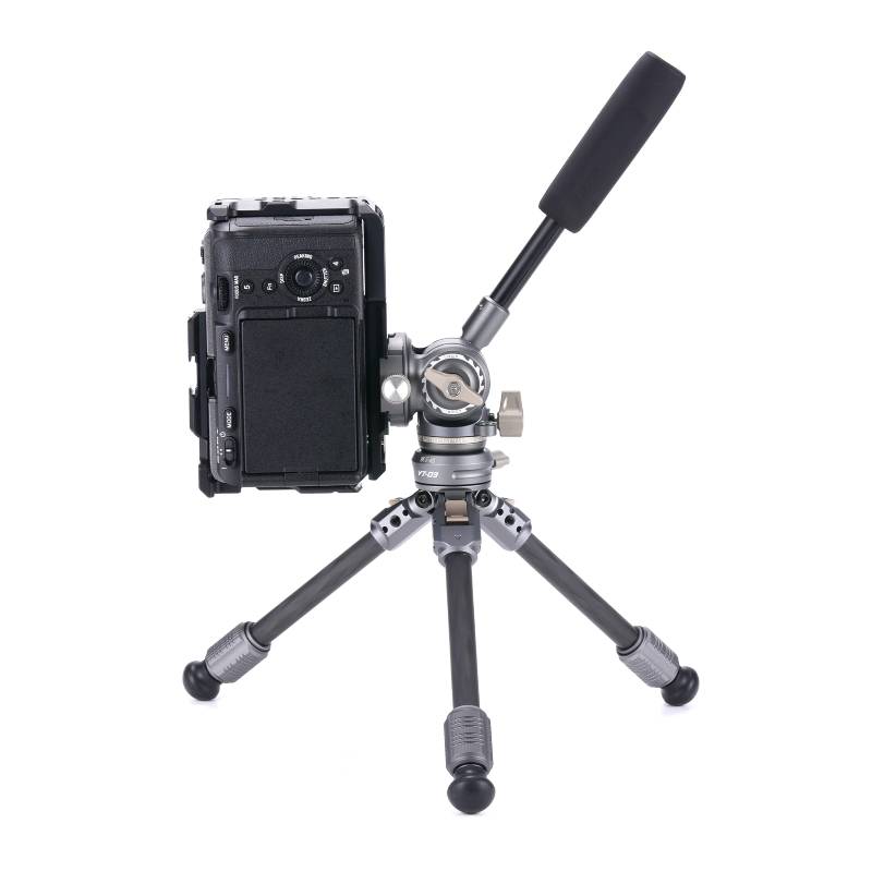 TILTA Table Top Video Tripod with Fluid Head and Carbon Legs - Space Grey (TT-VT03-FB-SG)