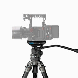 Tilta 75mm Cine Fluid Head with 3-Stage Carbon Fiber Tripod - Snow Camo (TT-CT08-75-SC)