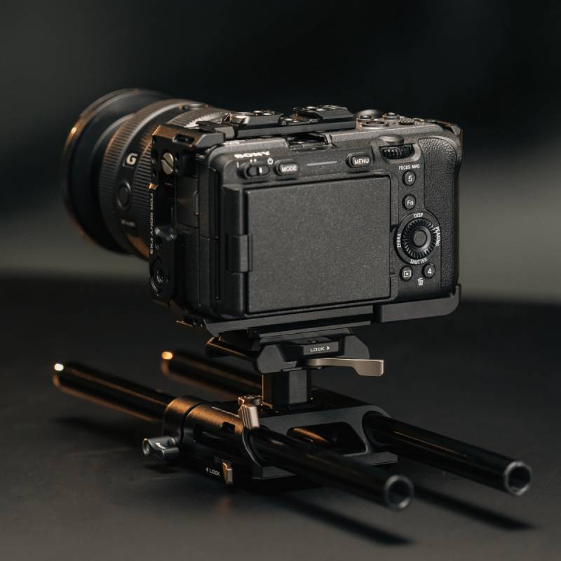 Tilta Arca Height Adjustable 15mm LWS Baseplate - Black (TA-HABP-B)