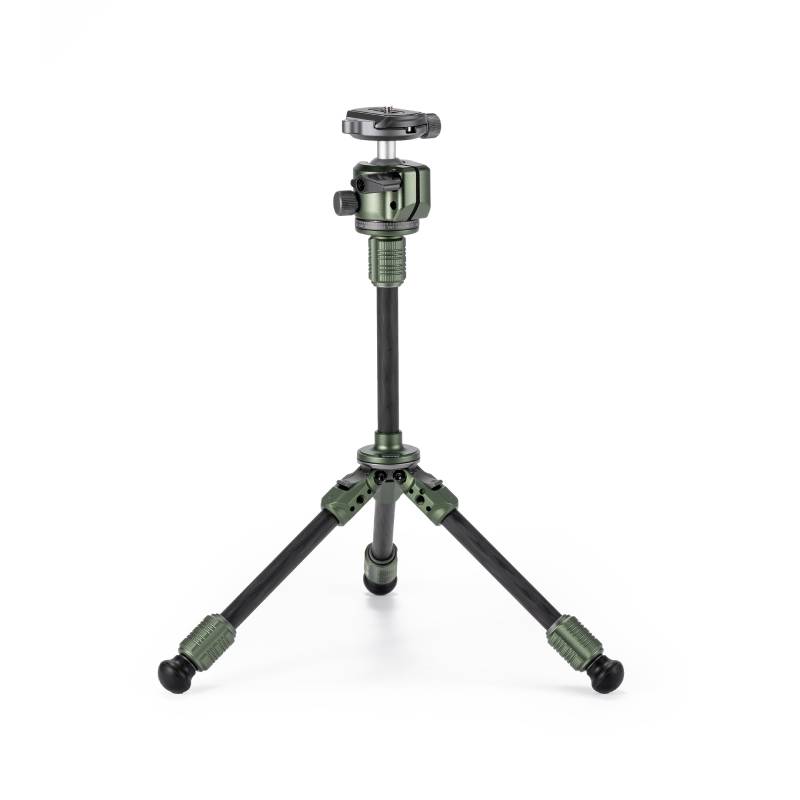 Tilta Tabletop Ball Head with 1-Stage Carbon Fiber Tripod Legs (3KG) Extendable Edition - Forest Green (TT-BT03E-FB-FG)
