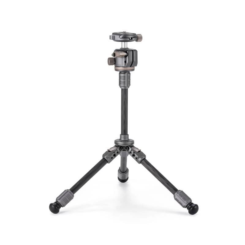 Tilta Tabletop Ball Head with 1-Stage Carbon Fiber Tripod Legs (3KG) Extendable Edition - Space Grey (TT-BT03E-FB-SG)