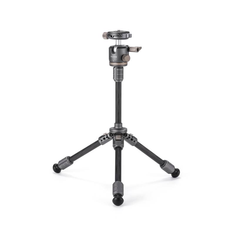 Tilta Tabletop Ball Head with 1-Stage Carbon Fiber Tripod Legs (3KG) Extendable Edition - Space Grey (TT-BT03E-FB-SG)