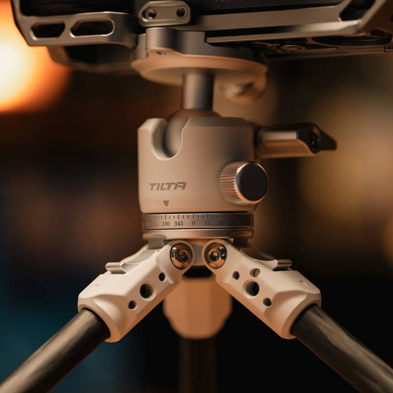 Tilta Tabletop Tripod Kit Tabletop Ball Head with 1-Stage Carbon Fiber Tripod Legs - Snow White (TT-BT03-FB-SW)