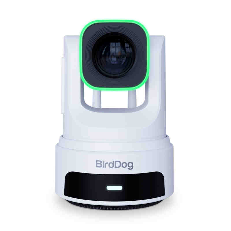 Birddog X4 Ultra White PTZ-Camera Front view