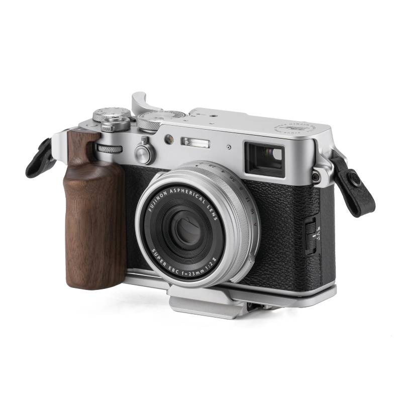 Tilta Vintage Camera Cage for Fujifilm X100VI Travel Kit - Silver (TA-T70-B-S)