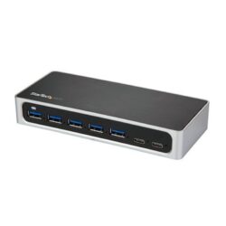 7 Port USB C Hub with Fast Charge Port - USB-C to 5x USB-A 2x USB-C