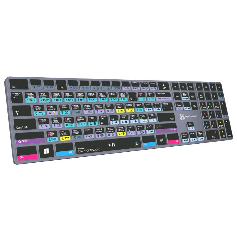 Logic TITAN Wireless Davinci Resolve Backlit Keyboard - PC