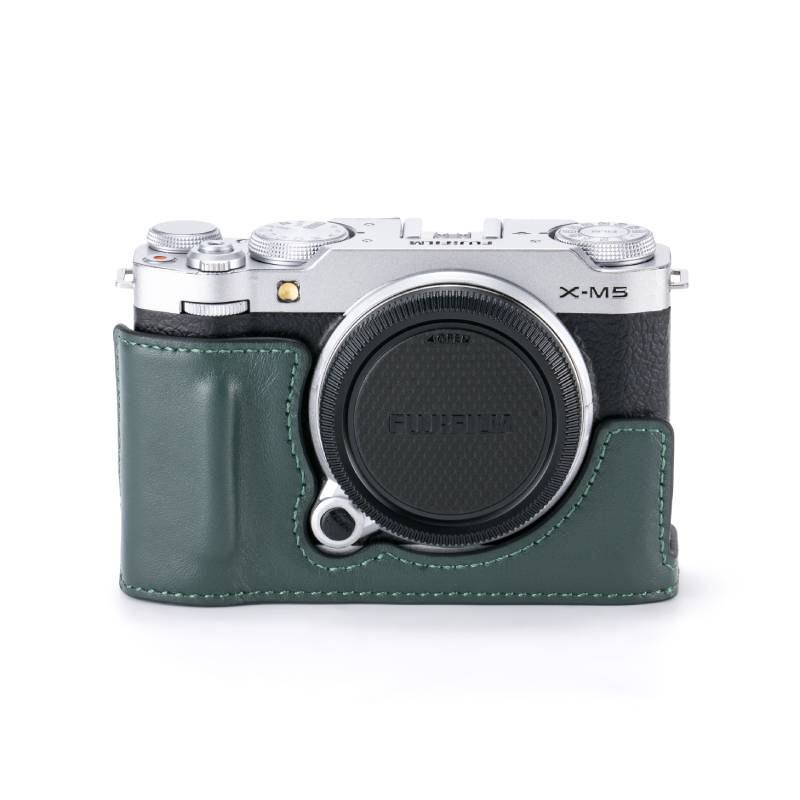 TA-T73-LCC-GN_Leather Camera Case for Fujifilm X-M5 - Green