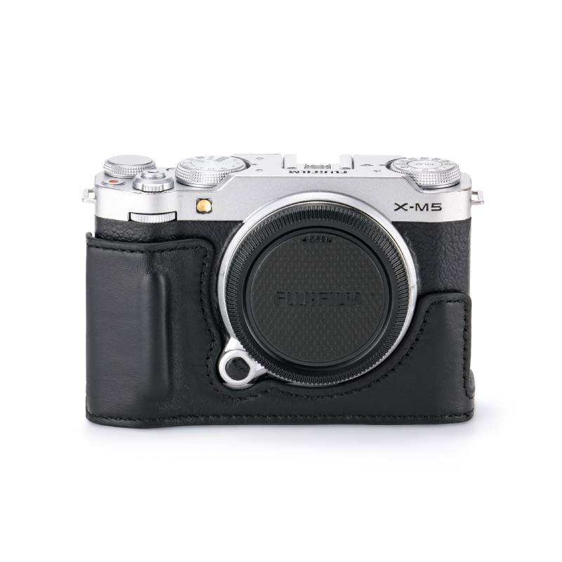 TA-T73-LCC-Leather Camera Case for Fujifilm X-M5 - Black